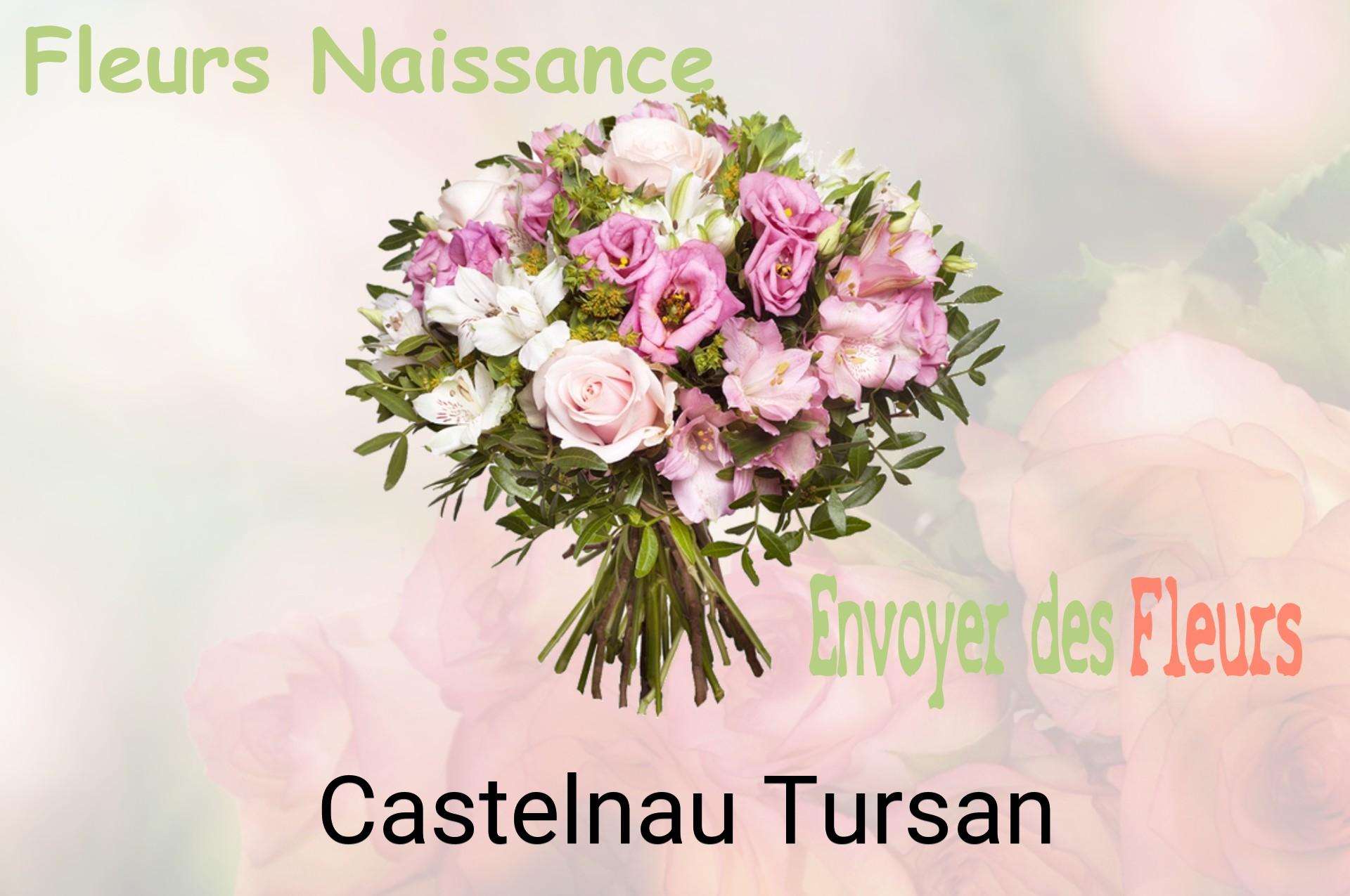 Bouquet de fleurs de naissance livré à Castelnau-Tursan